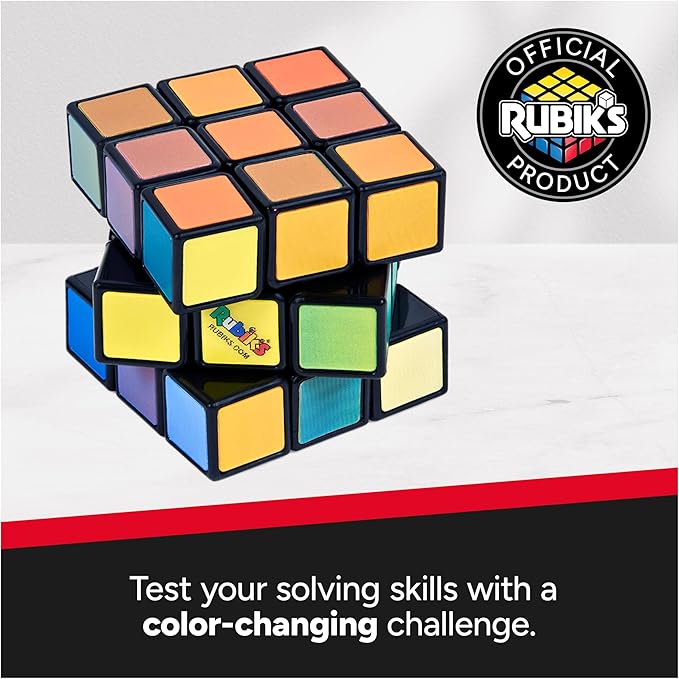 Rubik’s Cube, Impossible Cube, Advanced Color-Matching Puzzle, The Original Problem-Solving Brain Teaser Cube, Classic Color-Matching Puzzle, Fidget Toy, Sensory Puzzle for Ages 8 & Up