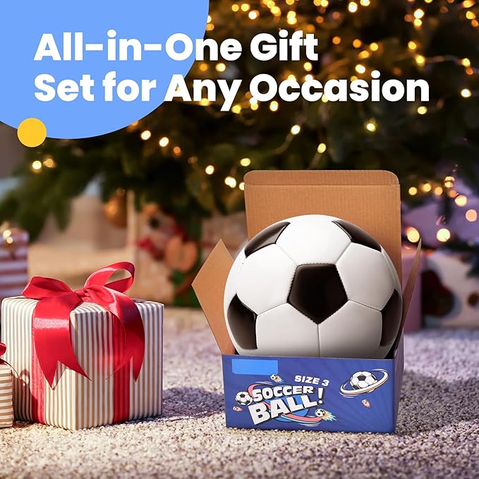 INPODAK Soccer Ball for Toddler Kids 1-3 2-8, Size 2 Size 3 Soccer Ball, Cartoon Dinosaur Unicorn Balls with Pump, Mesh Bag and Gift Box Great Gift for Birthdays