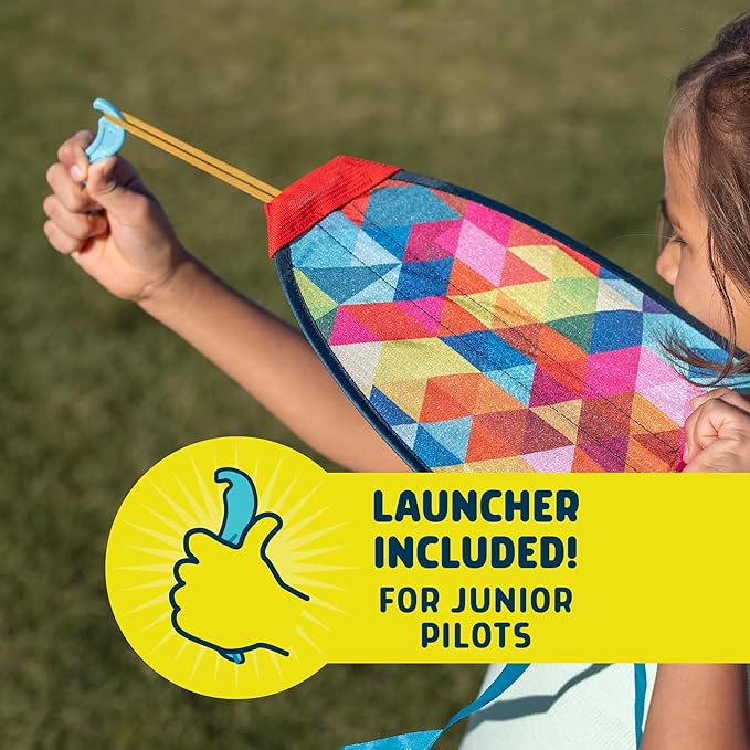 Chuckle & Roar - Thumb Kites - Fun and Energetic Kite Launching - Launch Kites Using Your Thumb - Durable Rubber Toy Launcher - Trendy Design - Ages 5 and up