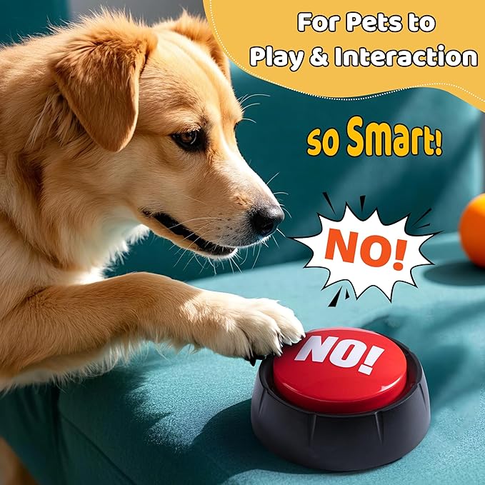 MyMealivos Funny Buzzer Button Toy - Gag Gifts, Game Addition, Stocking Stuffer (Yes No)