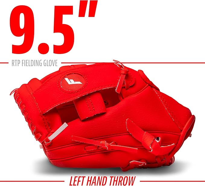 Franklin Sports Kids Baseball Gloves - RTP Youth Teeball Glove + Ball Set - Boys + Girls Teeball Mitt - Kids + Toddlers - 9.5"