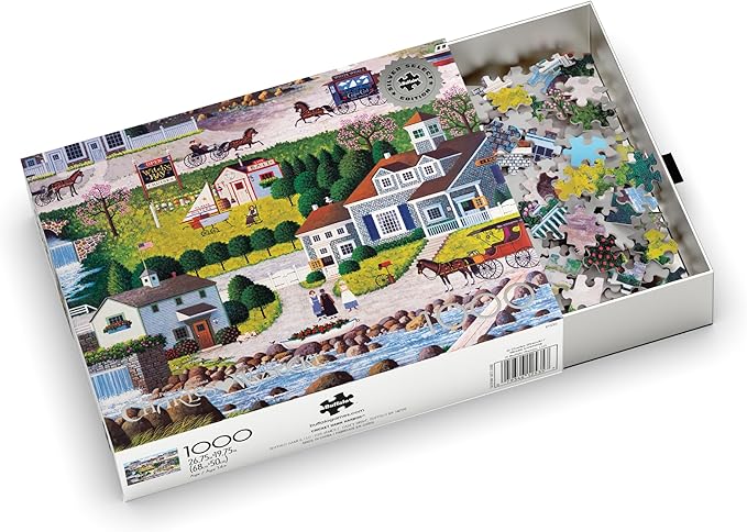 Buffalo Games – Charles Wysocki - Cricket Hawk Habor - Siver Select 1000 Piece Jigsaw Puzzle - Colorful Puzzles for Adults – Precision-Cut Pieces