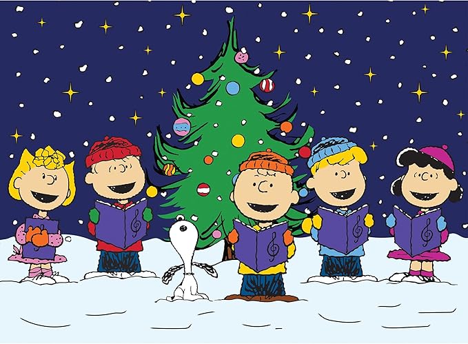 RoseArt - Peanuts - Christmas Caroling - 100 Piece Jigsaw Puzzle for Kids and Adults