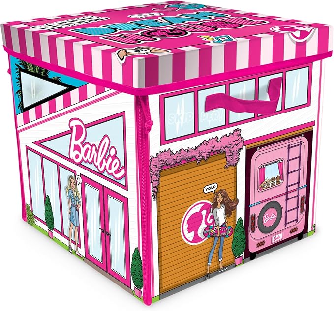 Barbie ZipBin 40 Doll Dream House Toy Box & Playmat