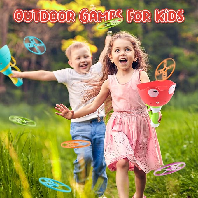 pamexin Outside Toys for Kids Ages 4-8 - Manual Capture Catching Game - Toddler Chasing Toy for Boys & Girls, Ages 3-7 - Outdoor Fun Family Games