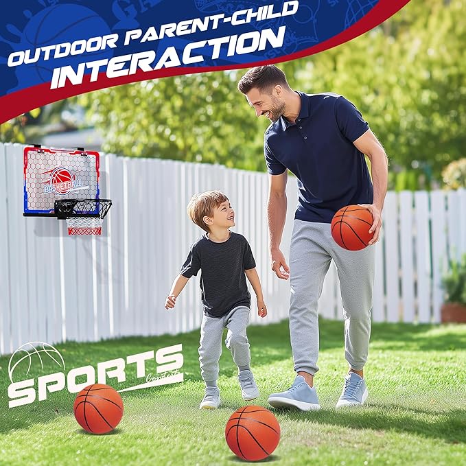 Kids Arcade Basketball Hoop Indoor Outdoor Single Shot Basketball Game for Toddler,Carnival Games Sport Gifts for Boys Girls Ages 3-8 Years Old,Ideal for Competition