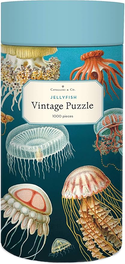 Cavallini Papers & Co. Jelly Fish 1,000 Piece Puzzle, Multi