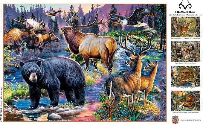 MasterPieces 1000 Piece Jigsaw Puzzle for Adults, Family, or Youth - Wild Living - 19.25"x26.75"