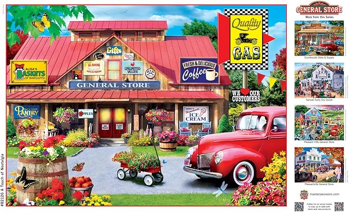 MasterPieces 1000 Piece Jigsaw Puzzle for Adults, Family, Or Youth - A Touch of Nostalgia - 19.25"x26.75"