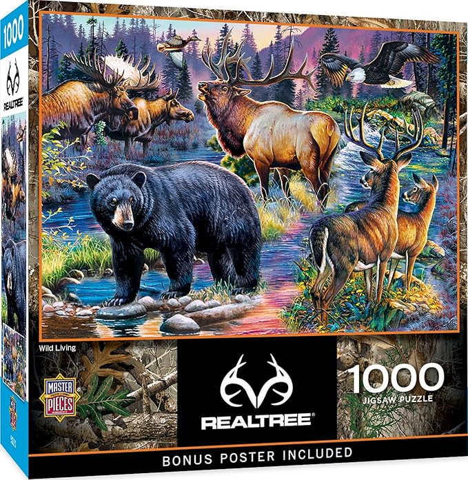 MasterPieces 1000 Piece Jigsaw Puzzle for Adults, Family, or Youth - Wild Living - 19.25"x26.75"