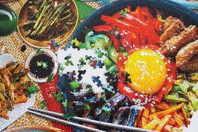 Springbok Korean Delight 1000 Piece Jigsaw Puzzle for Adults - Unique Cut Pieces - Made in USA