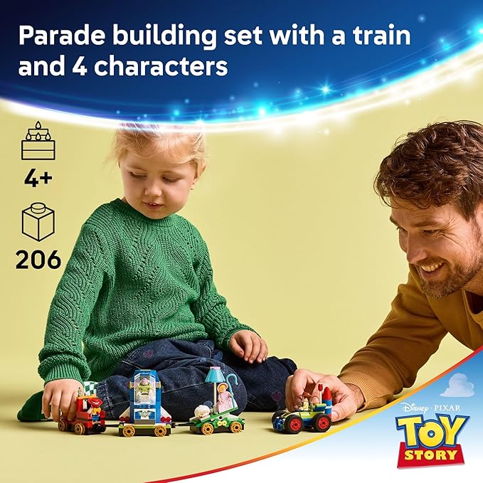 LEGO Disney and Pixar’s Toy Story Celebration Train & RC Car Toddler Toy - Sensory and Pretend Play Building Set for Preschool Boys and Girls, Ages 4+ - Disney Gift Idea for Birthdays - 43264