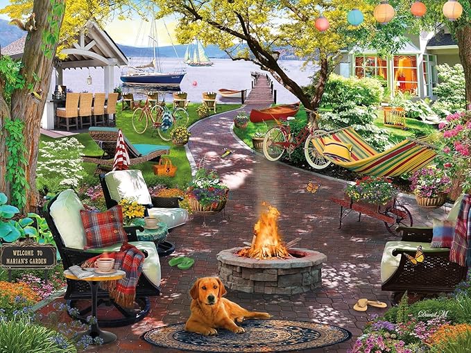 Ceaco - David Maclean - Marian's Garden - 500 Piece Jigsaw Puzzle, 24 x 18