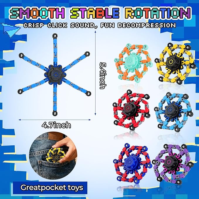 Easter Basket Stuffers for Boys,24PCS Transformable Fidget Spinners,Easter Fidget Party Favors,Easter Egg fillers Sensory Bulk Robot Fidget Stress Relief Toys for Kids Boys Girls 8-12