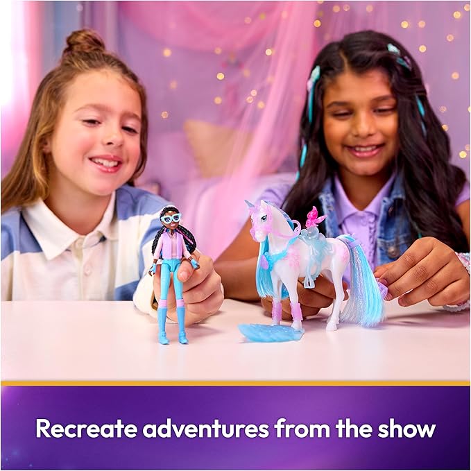 Unicorn Academy, Glacier’s Gemstone Adventure with Layla Doll & 13 Accessories, Dolls & Unicorn Toys for Girls Ages 4 and up