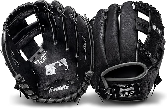 Franklin Sports Kids Baseball Gloves - RTP Youth Teeball Glove + Ball Set - Boys + Girls Teeball Mitt - Kids + Toddlers - 9.5"