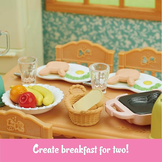 Calico Critters, Doll House Furniture and Décor, Breakfast Playset