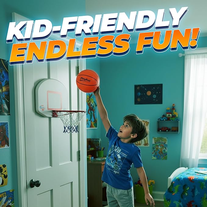 Size 3 Mini Basketballs (3 Pack) - 7-Inch Junior Rubber Basketball Set with Pump - Youth Beginner Kids Basketballs for Backyard Pool Parties, Arcade Games, Practice, Indoor & Outdoor Play