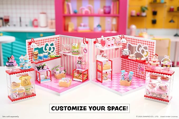 MGA's Miniverse Make It Mini Spaces Hello Kitty, Building Set, Customize, DIY Crafts, Rooms, Hobby, Collectors, Display, Gifts, 8+