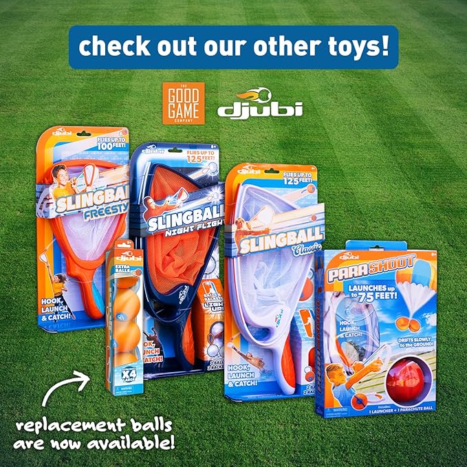 Djubi Dartball, Best Gifts for Kids and Teens All Ages 8 & Up - Slingshot Outdoor Beach, Lawn, & Tailgating Family Game - Toys Gifts for 8 9 10 11 12 13 Year Old Boys