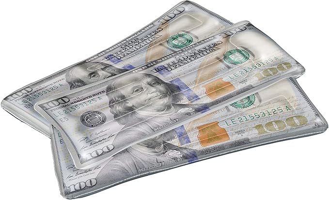SWIMLINE Inflatable Swimming Pool Float Lounger Raft Mattress, Fun Mat, Ben Franklin Cool Cash, Grey