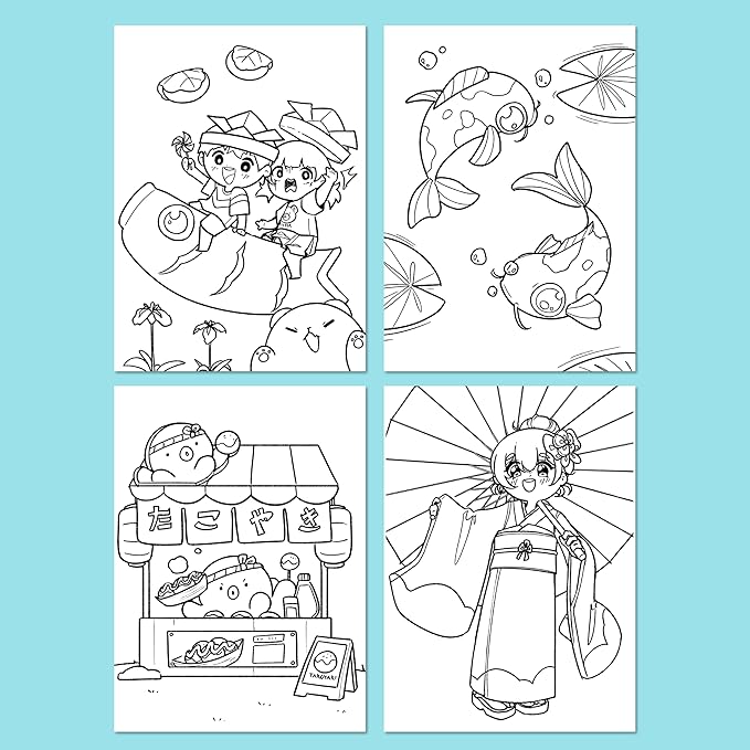 Faber-Castell Anime Drawing Kit: Japanese Adventures Edition | Step-by-Step Instruction Book with 20 Practice Pages, Color Pencil Set & Drawing Supplies for Kids, Easter Basket Stuffers (1 Book)