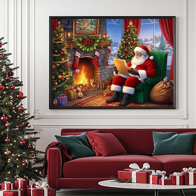 Christmas - 1000 Piece Jigsaw Puzzle for Adults - Challenging Puzzle Perfect for Game Nights - Finished Size is 20.5 x 15 -Gift for Christmas, Anniversary, Birthday,Family