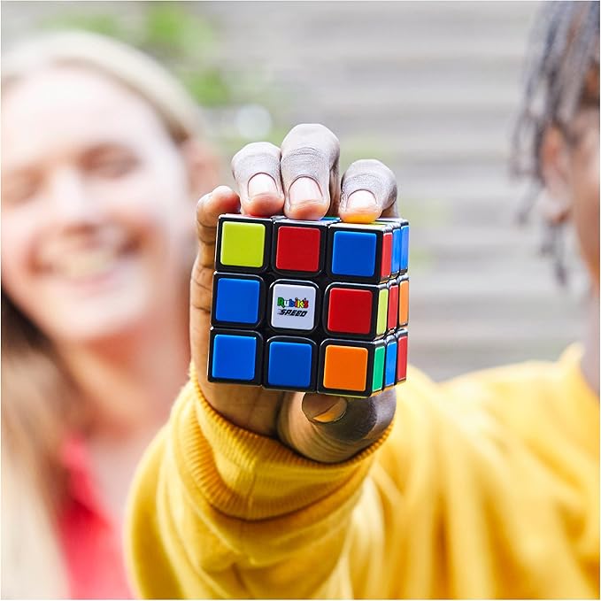 Rubik’s Cube, 3x3 Magnetic Speed Cube, Problem-Solving Brain Teaser, Classic Color-Matching Puzzle, Fidget Toy, Sensory Puzzle for Adults, Teens, Kids, for Ages 8 & Up