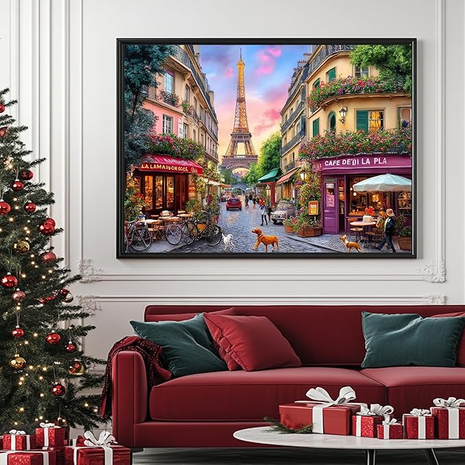 Charming Paris - 500 Piece Jigsaw Puzzle for Adults - Challenging Puzzle Perfect for Game Nights - Finished Size is 20.5 x 15 -Gift for Christmas, Anniversary, Birthday,Family