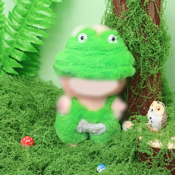 Clothes for labubu 17cm Accessories Suit Cute Clothes for Doll Dress up Animal Style Outfits (NO Doll)(Frog)