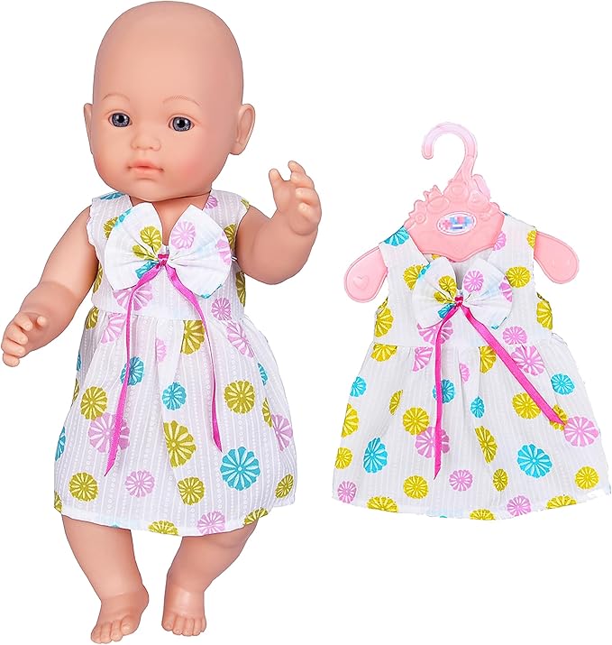 ebuddy 6 Sets Doll Clothes Outfits for 43cm New Born Baby Dolls, 15inch Baby Dolls, American 18 inch Girl Doll