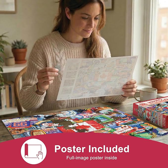 MasterPieces 550 Piece Jigsaw Puzzle for Adults and Family - Greetings from Canada - 18"x24"