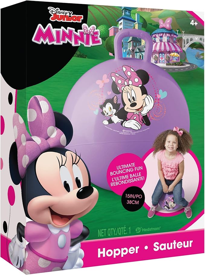 Hedstrom Minnie Mouse Happy Helpers Hopper Ball, Hop Ball for Kids, 15 Inch (55-73301AZ-A)