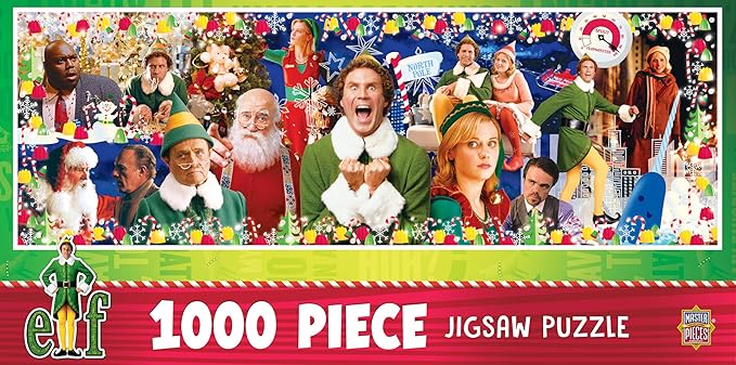 MasterPieces 1000 Piece Christmas Jigsaw Puzzle - Elf Panoramic - 13"x39"