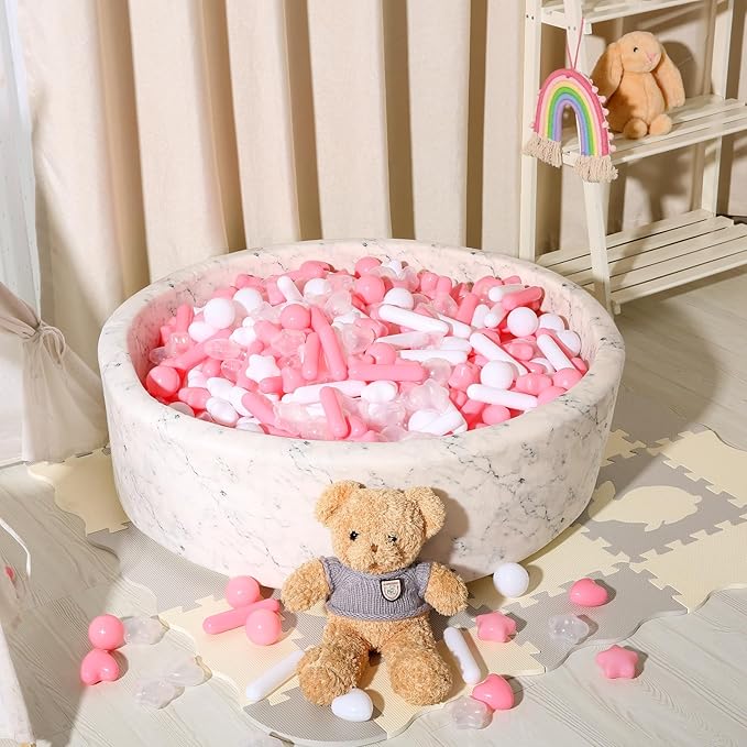 STARBOLO Ball Pit Balls for Kids -Pack of 150 200 500 Colorful Ball Pit Balls Crush Proof Plastic Toy Balls for Toddlers Ball Pit, Ball Pit Play Tent, Baby Pool Water Toys