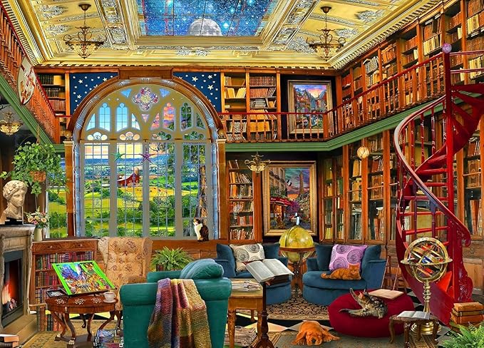 Ceaco - David Maclean - Country Library - 1000 Piece Jigsaw Puzzle