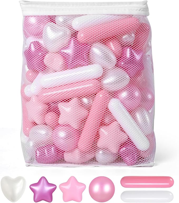 STARBOLO Ball Pit Balls for Toddlers, Pack of 200 BPA Free Phthalate Free Crush Proof Plastic Pit Balls for Ball Pits, Pearl Colors Play Toys for Kids Pool,Play Tent,Party, 200pcs.