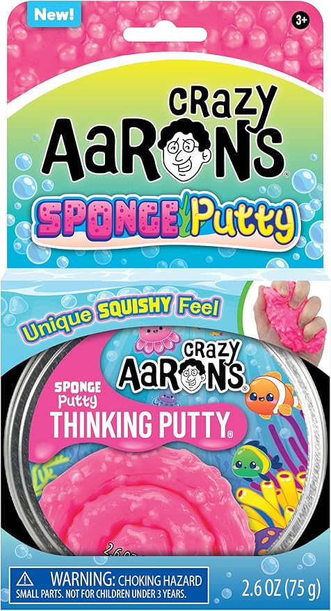 Crazy Aaron's(r) Sponge Putty Thinking Putty - Made in USA