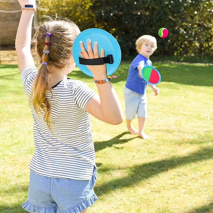 Toss and Catch Ball Game Toys for Kids Ages 4-8, Catch Paddle Toss-Upgraded Version Ball Sports Games for Boys Girls Christmas Birthday Gifts