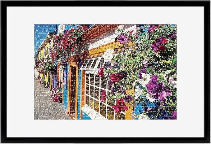 MCS 20x30 Puzzle Frame for Finished Puzzles, Black Vertical & Horizontal Wall-Mounted Large Picture Display for Preservation (1-Pack)