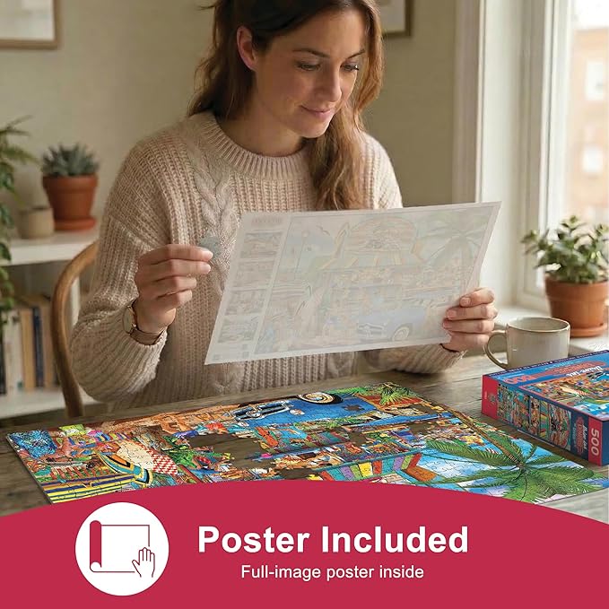 MasterPieces 550 Piece Jigsaw Puzzle For Adults and Family - The Surf Dog Grill - 18"x24"