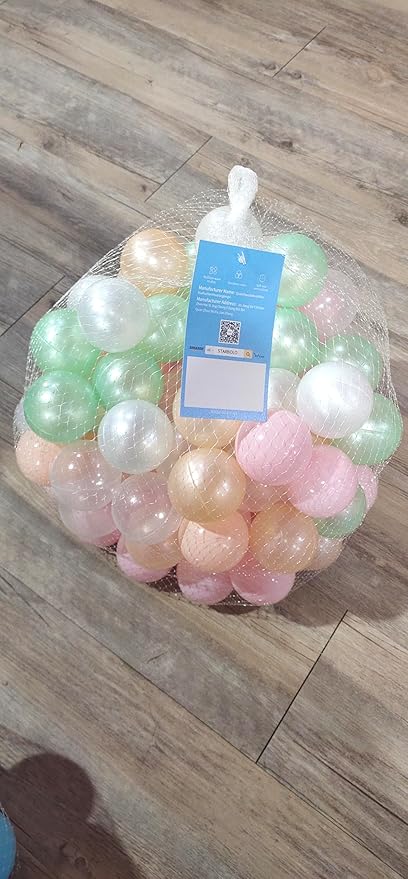 Star Ball Pit Balls for Toddlers -200pcs Phthalate Free BPA Free Crush Proof Play Balls Play Tent Pool Playhouse Playpen Party Decoration.