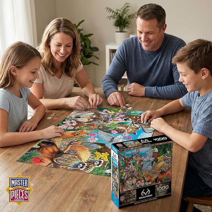 MasterPieces 1000 Piece Jigsaw Puzzle for Adults, Family, Or Youth - Wilderness Watch - 19.25"x26.75"