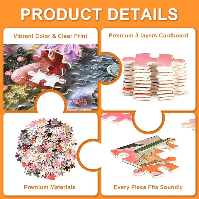 Samurai Puzzles for Adults 1000 Pieces, Samurai Standing in Waterfall Garden Jigsaw Puzzles, Adult Puzzle for Adults, Educational Fun Games or Toys for Elders Friends 20X27 INCH