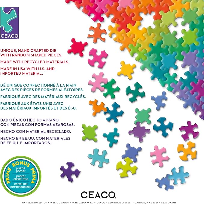 Ceaco - EZ2Hold - Olivia Gibbs - Perfect Paris - 500 Piece Jigsaw Puzzle for Adults - Challenging Puzzle Perfect for Game Nights - Finished Size is 26 x 19