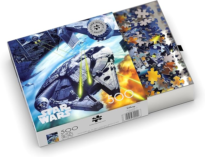 Buffalo Games - Silver Select - Star Wars - “Let’s keep a little optimism here” - 500 Piece Jigsaw Puzzle For Adults -Challenging Puzzle Perfect for Game Nights - Finished Puzzle Size is 21.25 x 15.00
