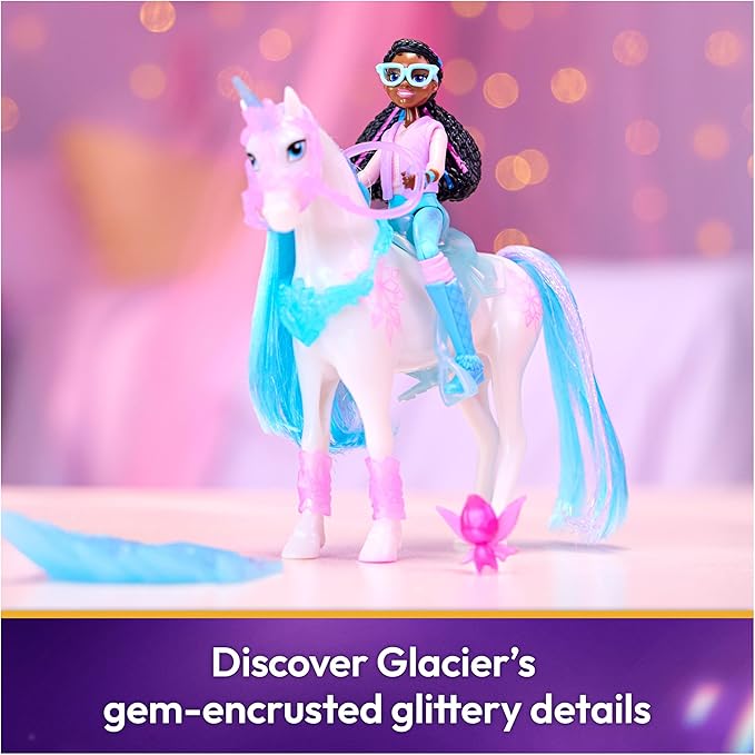 Unicorn Academy, Glacier’s Gemstone Adventure with Layla Doll & 13 Accessories, Dolls & Unicorn Toys for Girls Ages 4 and up