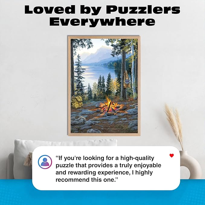 Buffalo Games Jigsaw Puzzle – Room with a View by Darrell Bush – 1000-Piece Puzzle for Adults, Includes Poster, Made in USA
