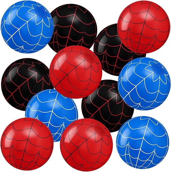 Sotiff 12 Pack Inflatable Beach Balls Bulk 12" Inflatable Pool Balls Bulk for Summer Beach Swimming Pool Birthday Party Gifts Supplies Decoration