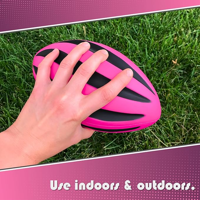 Spiral Foam Football - Soft Foam Football for Kids - 9 Inches - American Football - 1 Each
